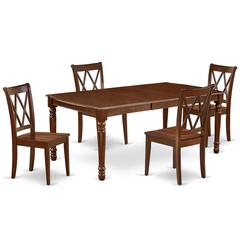 Dining Room Set Mahogany, DOCL5-MAH-C