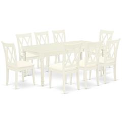 Dining Room Set Linen White, DOCL9-LWH-C