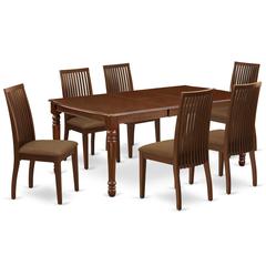 Dining Room Set Mahogany, DOIP7-MAH-C
