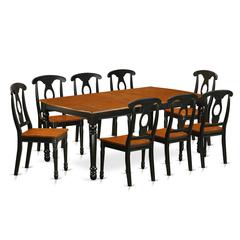 Dining Room Set Black & Cherry, DOKE9-BCH-W