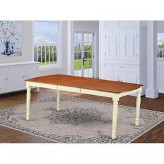 Dover  Dining  Room  table  with  18"  Butterfly  Leaf    -Buttermilk  and  Cherry  Finish.