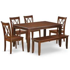 Dining Room Set Mahogany, DUCL6-MAH-W