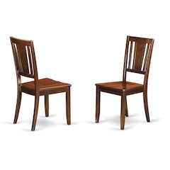 Dudley Traditional Solid Wood Dining Chair for Kitchen or Dining Room, Set of 2