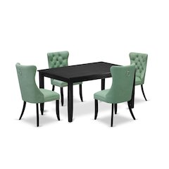5 Piece Kitchen Table & Chairs Set Contains a Rectangle Dining Table