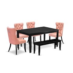 6 Piece Dining Set Consists of a Rectangle Kitchen Table