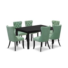 7 Piece Modern Dining Table Set