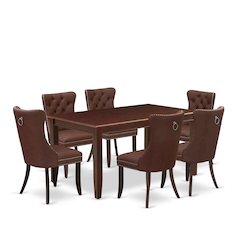 7 Piece Dinette Set Consists of a Rectangle Dining Table
