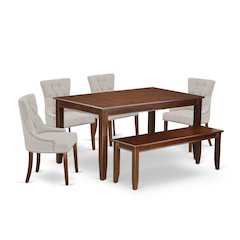 Dining Room Set Mahogany, DUFR6-MAH-05