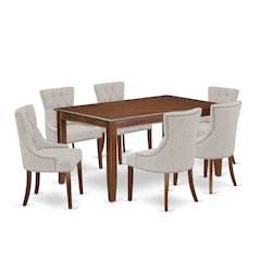Dining Room Set Mahogany, DUFR7-MAH-05