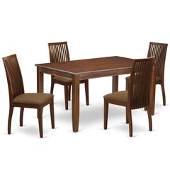 Dining Room Set Mahogany, DUIP5-MAH-C