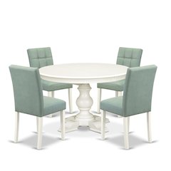 7-Piece Dining Room Set, Linen White