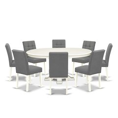 5-Piece Mid-Century Kitchen Set, Linen White