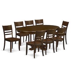 9-Piece Kitchen Dining Set, Espresso