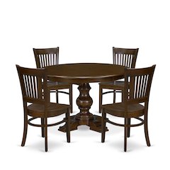 9-Piece Kitchen Dining Table Set, Espresso