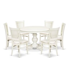9-Piece Modern Dining Set, Linen White