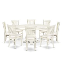 7-Piece Mid-Century Kitchen Set, Linen White