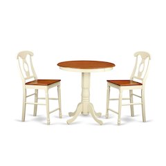3  Pc  counter  height  Dining  room  set  -  counter  height  Table  and  2  Dining  Chairs.