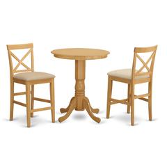 EDPB3-OAK-C 3 PC counter height Dining room set - counter height Table and 2 counter height Chairs.