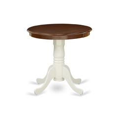 Dining Table Mahogany & Linen White, EMT-MLW-TP