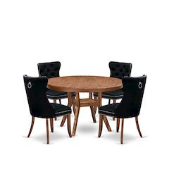 5-Piece Dining Set In Black Color