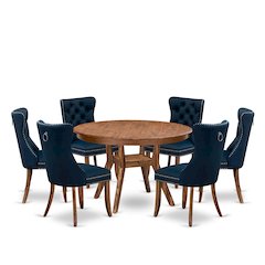 7-Piece Kitchen Set In Navy Blue Color