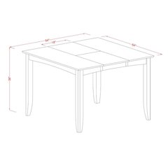 Fairwinds  Gathering  Counter  Height  Dining  Square  54"  Table  with  18"  Butterfly  Leaf  finished  in  Cappuccino