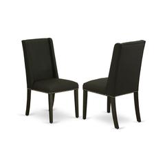 Dining Chair Wirebrushed Black, FLP6T24