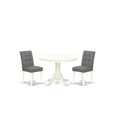3 Piece Dinner Table Set consists A Modern Table