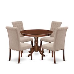 Dining Room Set Mahogany, HLBR5-MAH-04