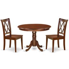 Dining Room Set Mahogany, HLCL3-MAH-W