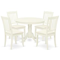 Dining Room Set Linen White, HLDA5-LWH-C