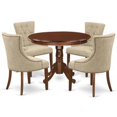 Dining Room Set Mahogany, HLFR5-MAH-05