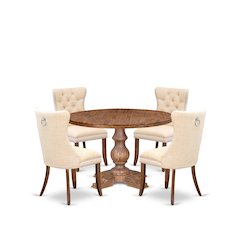 5-Piece Kitchen Set In Light Beige Color