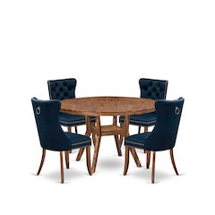 5-Piece Kitchen Set In Navy Blue Color