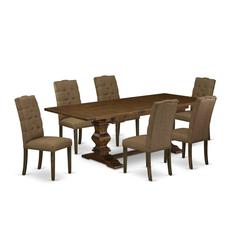 East West Furniture Dining Table Set, 42x92 Inch