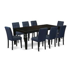 9 Piece Dinner Table Set contain A Kitchen Table