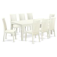 Dining Room Set Linen White, LGIP9-LWH-W