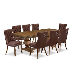 9 piece Mid Century Dining Table Set a Dining Table and 8 Kitchen Chairs