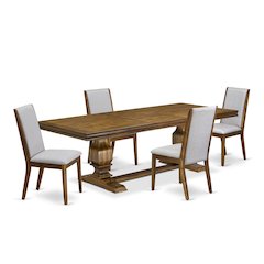 5 Pieces Kitchen table set of a Dining Room Table and 4 Dining Chairs