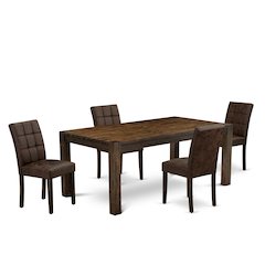 5 Piece Modern Dining Table Set