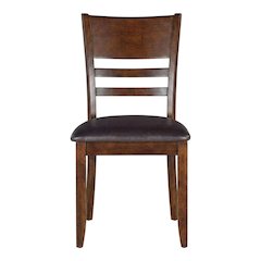 Solid Wood Faux Leather Upholstered Dining Room Chairs for Kitchen, Set of 2