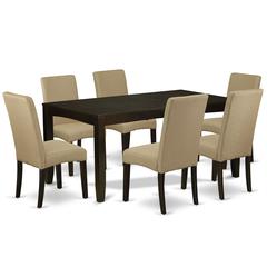 Dining Room Set Cappuccino, LYDR7-CAP-03