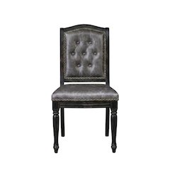 Solid Wood Parson Upholstered Dining Chairs, Set of 2