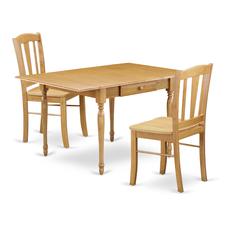 Dining Room Set Oak, MZDL3-OAK-W