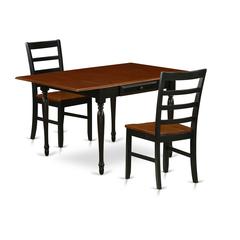 Dining Room Set Black & Cherry, MZPF3-BCH-W