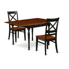 Dining Room Set Black & Cherry, MZQU3-BCH-W