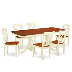 Dining Room Set Buttermilk & Cherry, NACL7-BMK-W