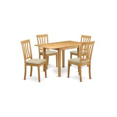 Dining Room Set Oak, NDAN5-OAK-C
