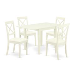 Dining Room Set Linen White, NDBO5-LWH-LC