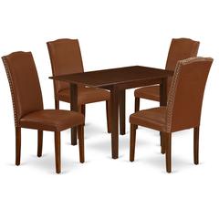 Dining Room Set Mahogany, NDEN5-MAH-66